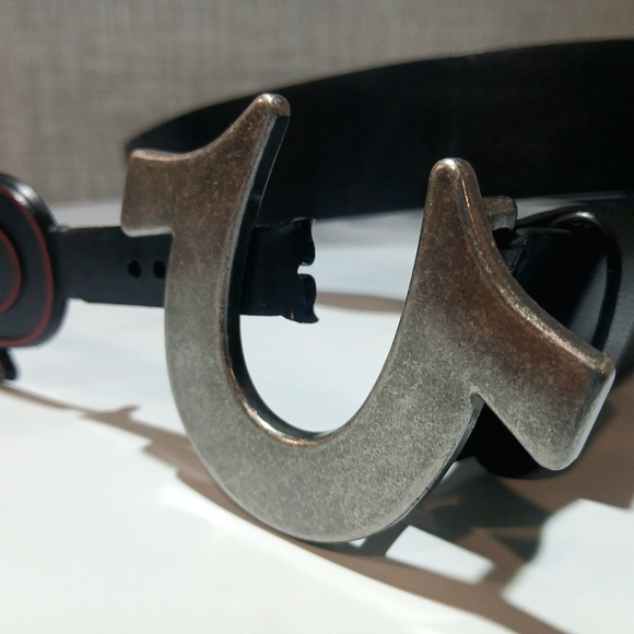 TRUE RELIGION Men's SZ 40 Belt SAGE HEAVYWEIGHT HORSESHOE Buckle BRAND-NEW tags - Picture 13 of 16